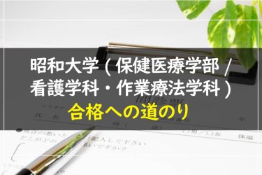 昭和大学(保健医療学部・看護学科・作業療法学科)　受験情報まとめ